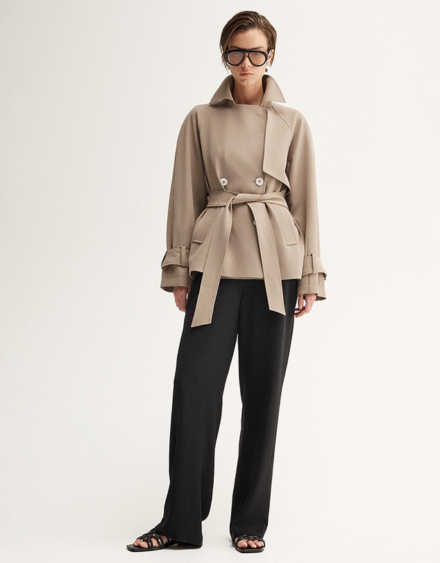 Elka Collective - Selena Cropped Trench Coat