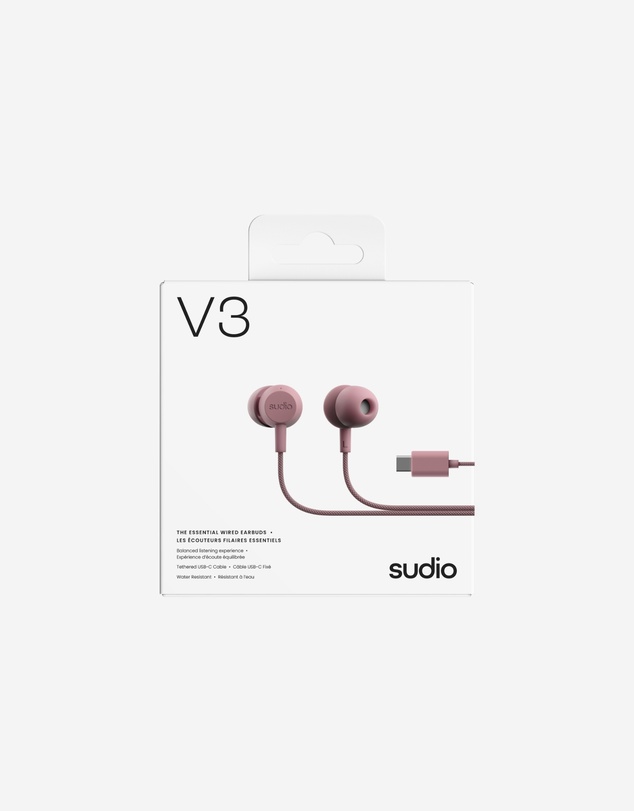 Sudio - V3 - USB-C Tangle-Free Universal Wired Earbuds