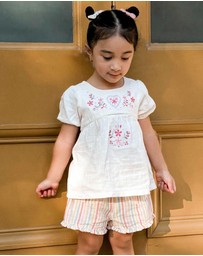 Purebaby - Linen Blend Shorts -Kids-Babies