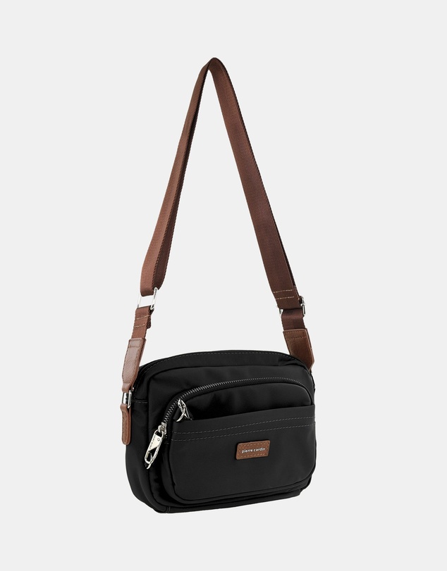 Pierre Cardin - Pierre Cardin RFID Anti-Theft Nylon Crossbody Bag