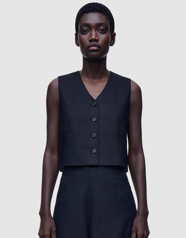 COS - Cropped Linen Waistcoat