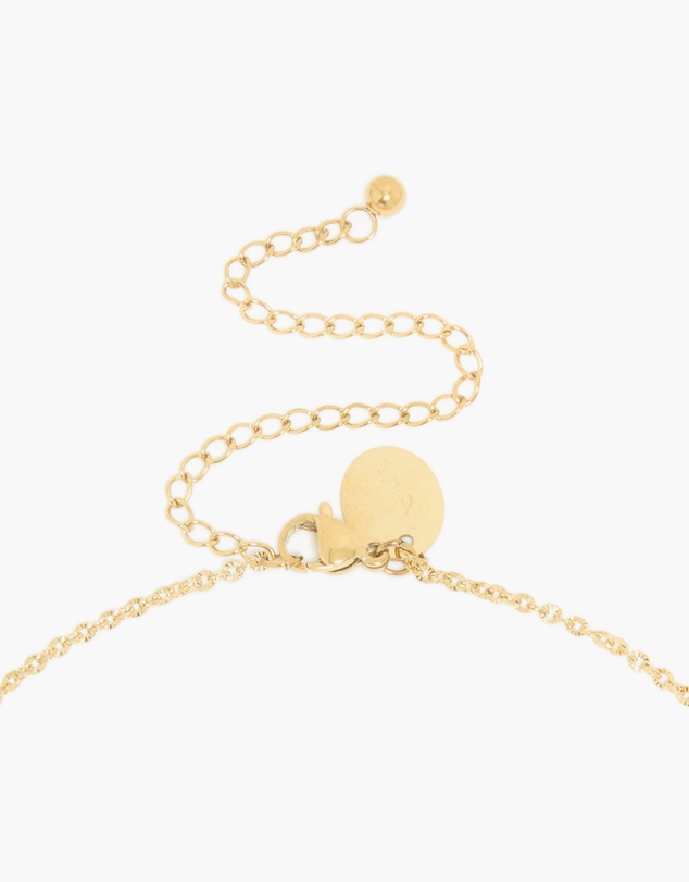 Lovisa - Waterproof Gold Plated Stainless Steel Disc Chain Y-Necklace