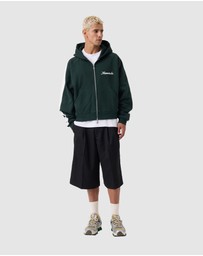 Zanerobe - Stitched Box Crop Hood Forest