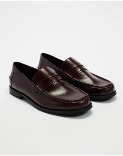 AERE - Clean Leather Loafers - Men's