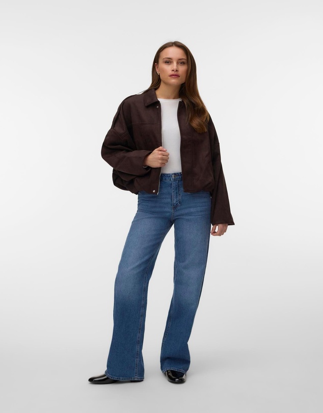 Vero Moda - Hazel Faux Suede Bomber Jacket
