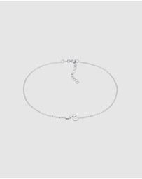 Elli Jewelry - Anklet Pendant Wave Maritime Basic in 925 Sterling Silver