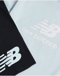 New Balance - Stacked Logo Tee & Cycle Short Set