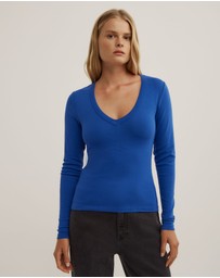 Witchery - V-neck Long Sleeve Top