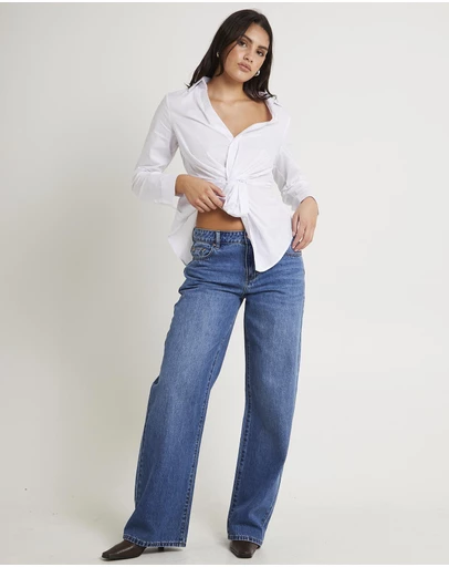 Subtitled - Maylee Low Rise Relaxed Denim Jeans
