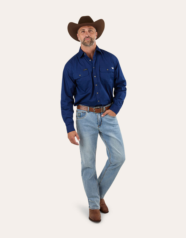 Ringers Western - King River Full Button Work Shirt