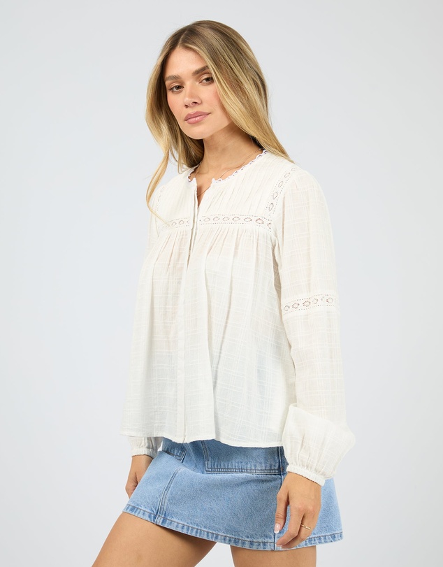 All About Eve - Lark Shirt Vintage White