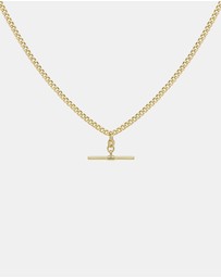 Zoe Olivia - 9K Gold T-Bar Necklace