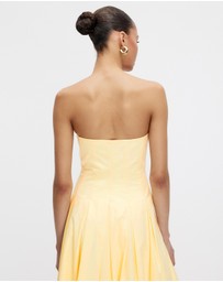 Minima Esenciales - Sableen Pleated Maxi Dress