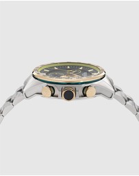 Aston Martin - HDL Two Tone Blue Dial Stainless Steel Bracelet Watch