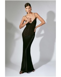 Bardot - Aralia Lace Satin Maxi Dress