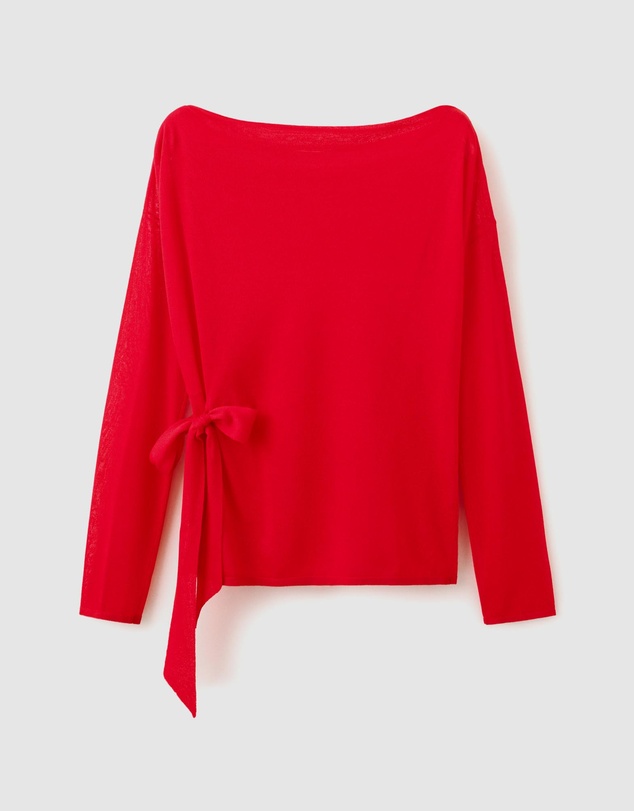 M.N.G - Fine-Knit Bow Sweater