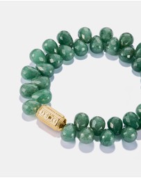 THOMAS SABO - THOMAS SABO Green Bead Bracelet Two-Row