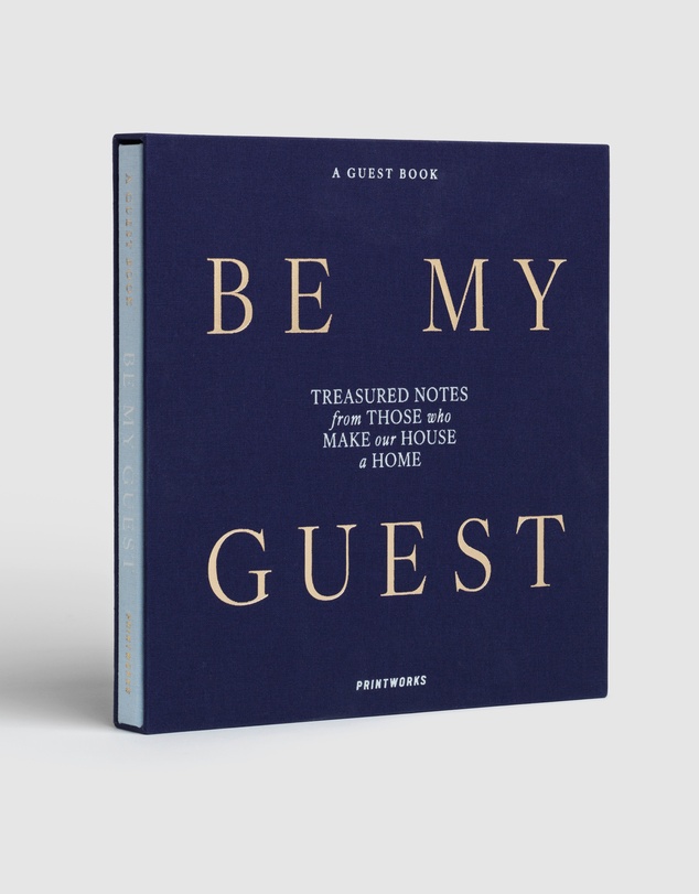 Printworks - Printworks Guest Book-Be My Guest-Light Blue / Dark Blue