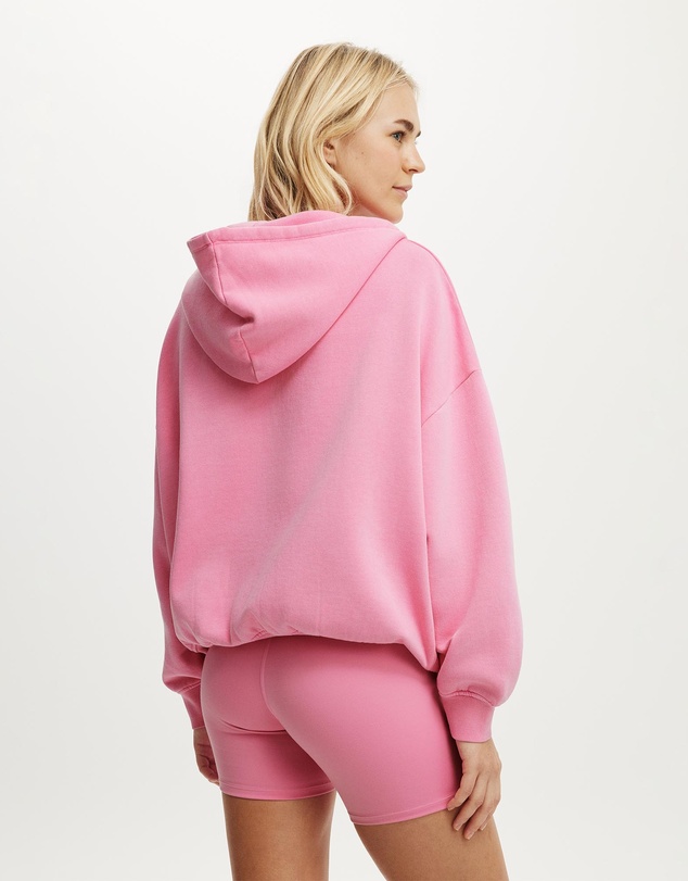 Cotton On Body Active - Fleece Oversized Zip Through Hoodie