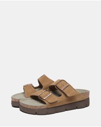 EVERAU - EverAU Ugg Sandal Platform Cow Suede Upper Sandals