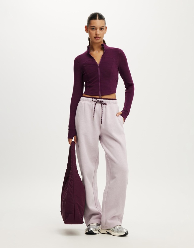 Cotton On Body Active - Ultra Soft Contour Long Sleeve Zip Through
