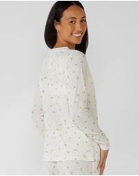 Lorna Jane - Sweet Citrus Long Sleeve Lounge T-Shirt