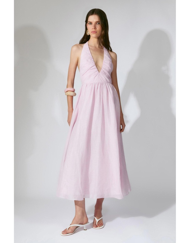 Bardot - Dorota Halter Neck Midi Dress