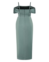 City Chic - Plus size Forbidden Love Maxi Dress - sage