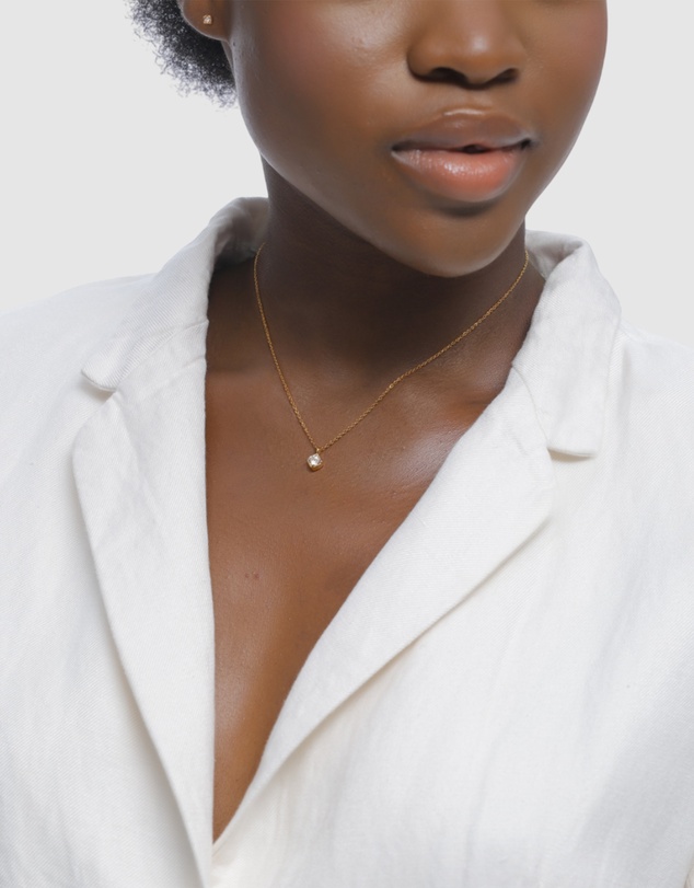 Elli Jewelry - Jewelry Set Set Crystal Anchor 925 Sterling Silver Gold-Plated