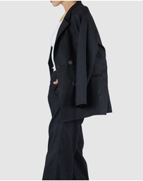 Amelius - Azure Linen Blazer