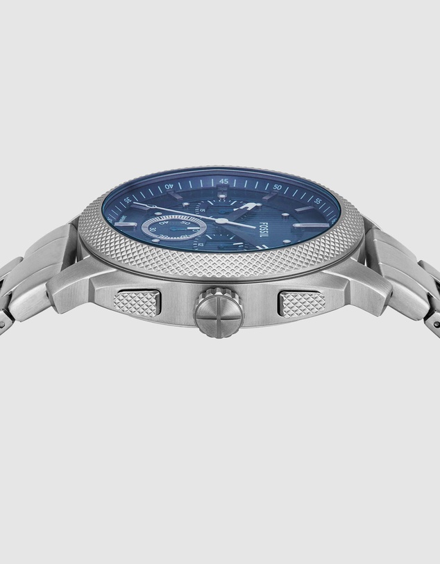 Fossil - Machine Silver Tone Chronograph Watch