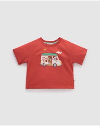 Purebaby - Christmas Postal Van Tee -Kids-Babies