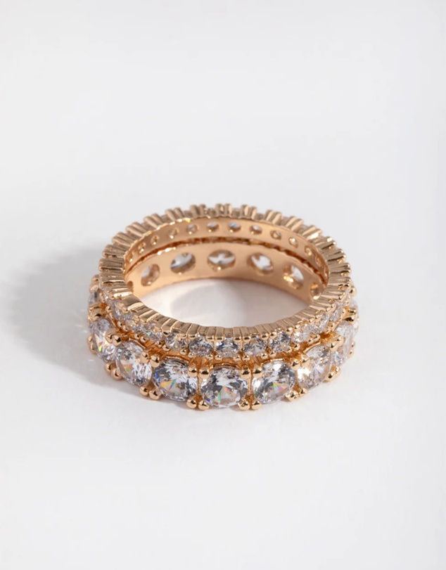 Lovisa - Gold Double Band Set Ring