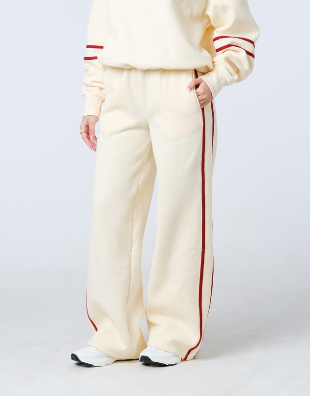 First Division - Side Stripe Wide Leg Trackpant