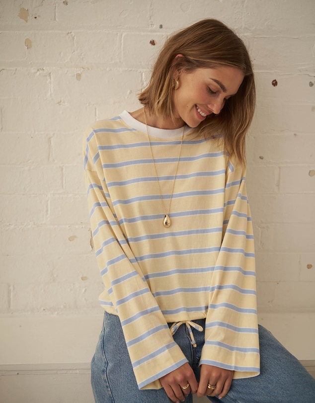 Ceres Life - Beau Tie Slouchy Tee