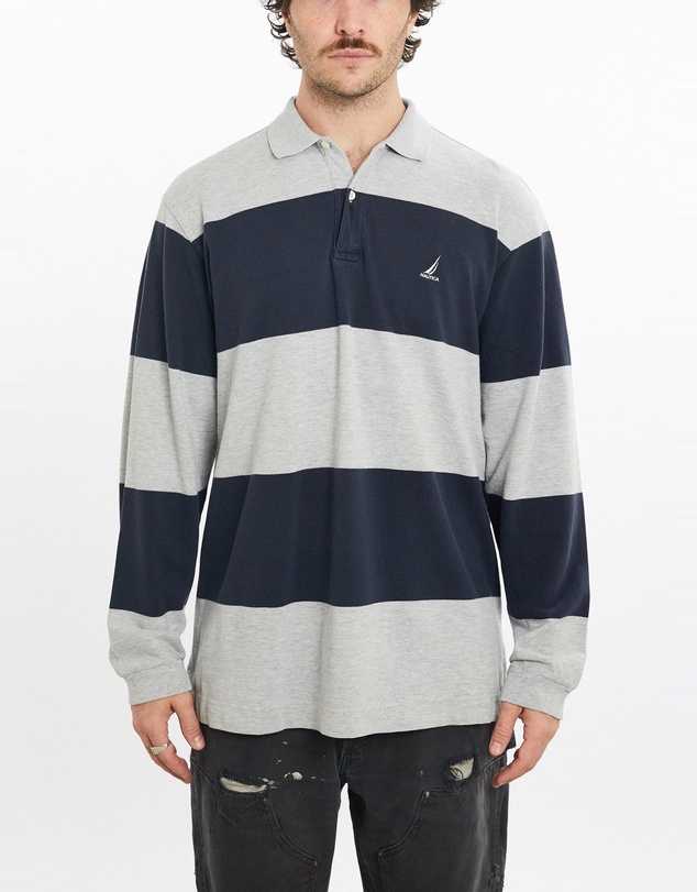 Vintage by The Real Deal - Pre Loved - Vintage Nautica Long Sleeve Polo Shirt