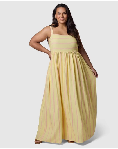 Something 4 Olivia - Daisy Stripe Maxi Dress