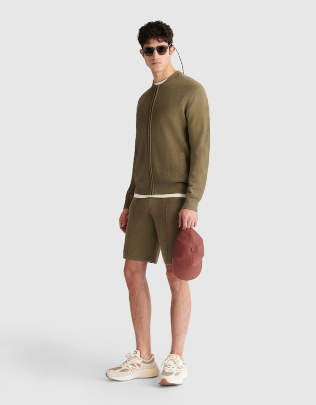 Peckham Rye  - Peckham Rye Knitted Bomber Zip Up