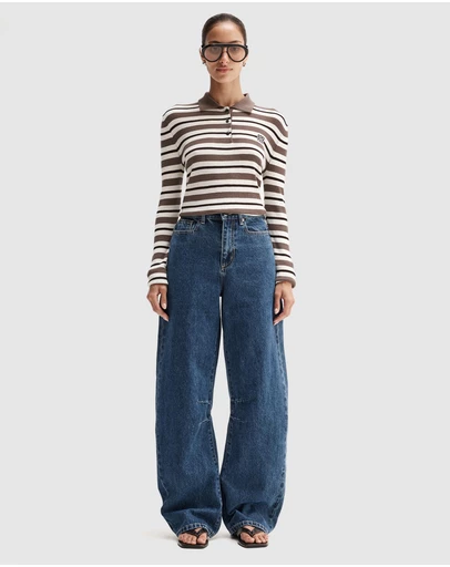Elka Collective - Ana Long Sleeve Polo