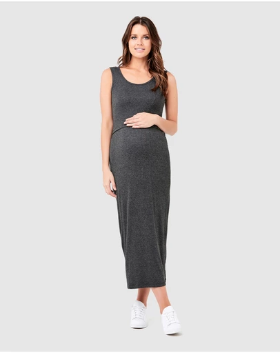Ripe Maternity - Rib Maxi Nursing Dress