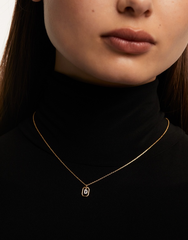 PDPAOLA - Mini Letter D Gold Necklace