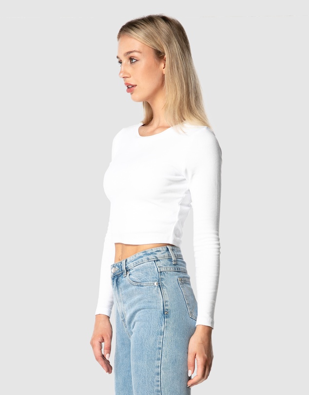 ONEBYONE - Classic Longsleeve Crop Tee