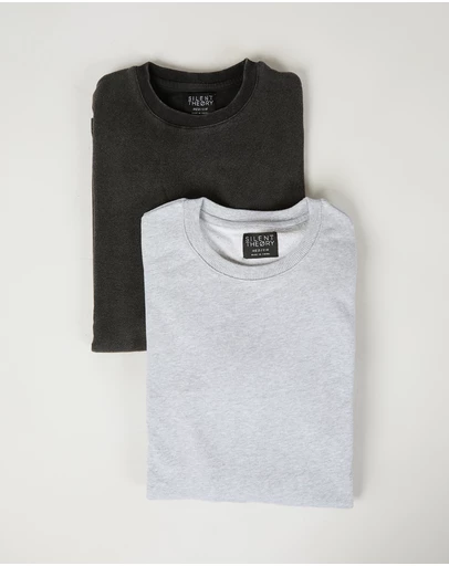 Silent Theory - Curved Hem Crew 2-Pack