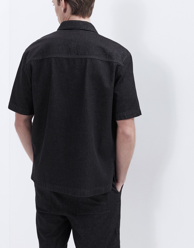 UNISON - Oversized Denim S/S Shirt
