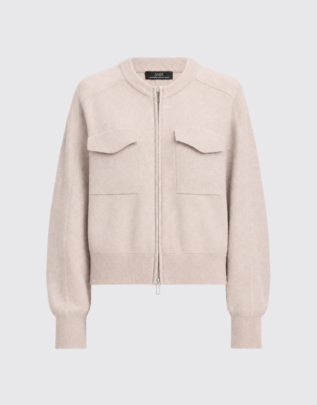 SABA - Amaya Boiled Wool Bomber