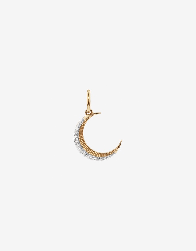 Michael Hill - Diamond Crescent Moon Pendant in 10kt Yellow Gold