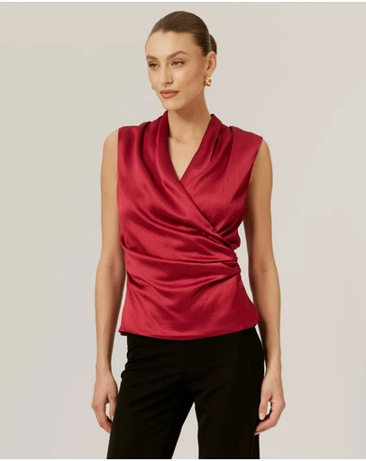 Tussah - Drape Neck Top