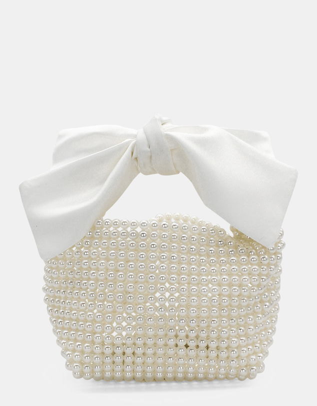 Morgan & Taylor - Amanda Beaded Bag in Pearl White