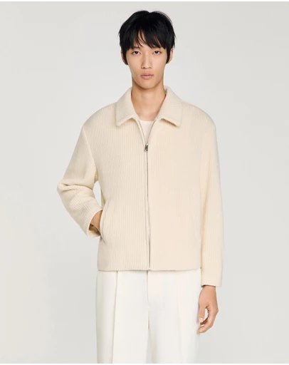 Sandro - Minimal Knit Jacket