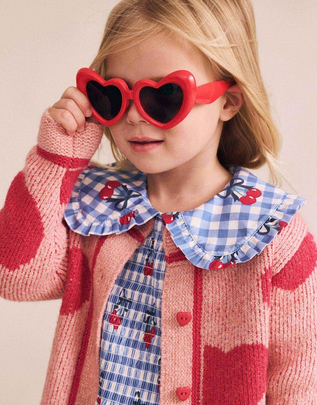 Huxbaby - Heart Tipped Cardigan - Babies-Kids